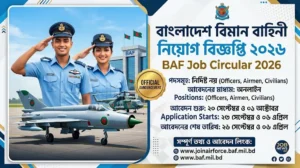 বিমানসেনা নিয়োগ বিজ্ঞপ্তি ২০২৬