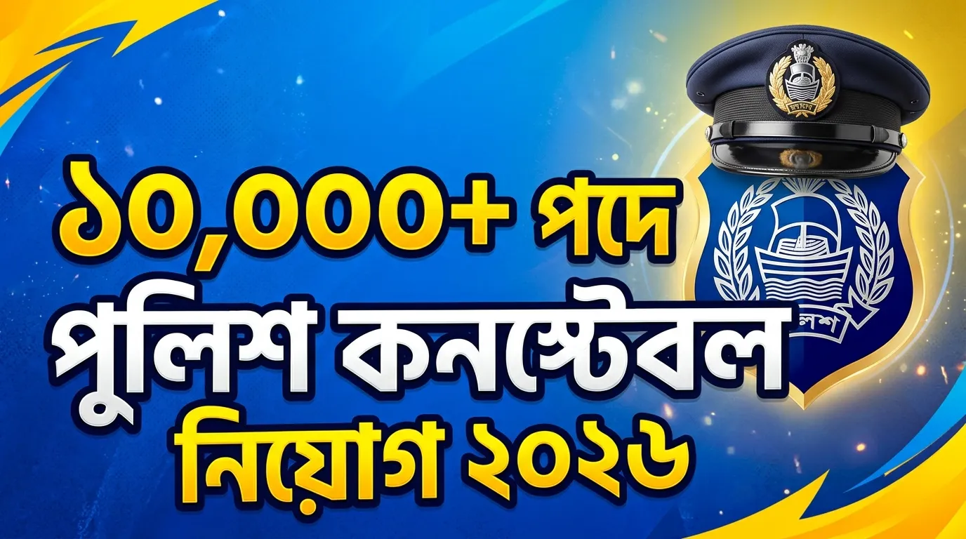 ১০,০০০+ পদে বাংলাদেশ পুলিশ কনস্টেবল নিয়োগ ২০২৬